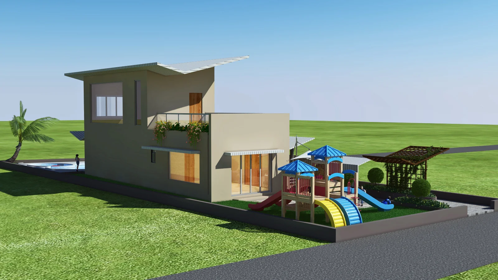 Side Elevation Playground