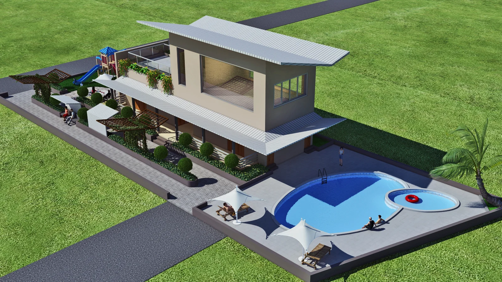 Clubhouse Amenities Top Down