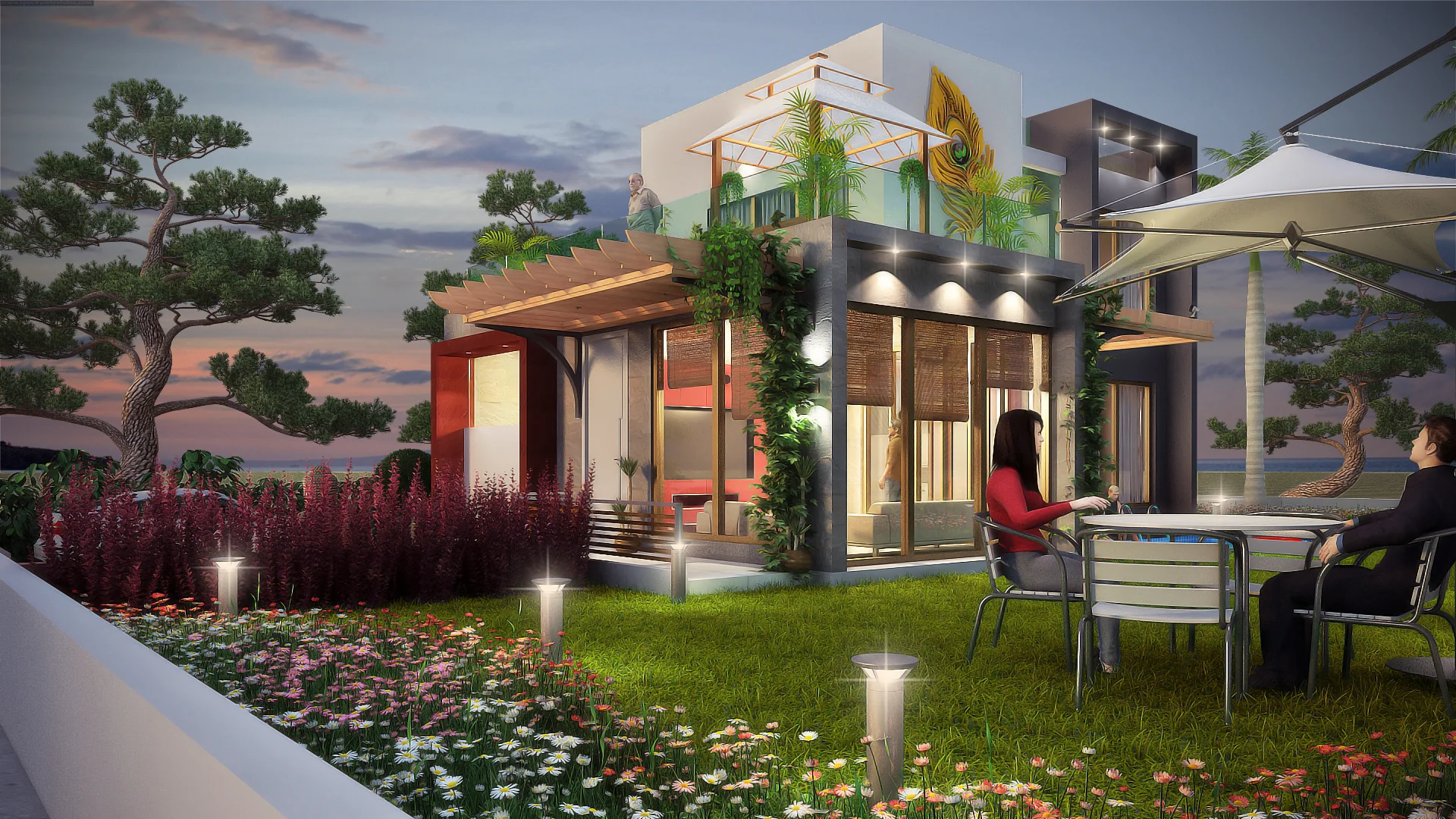 Garden Seating Facade