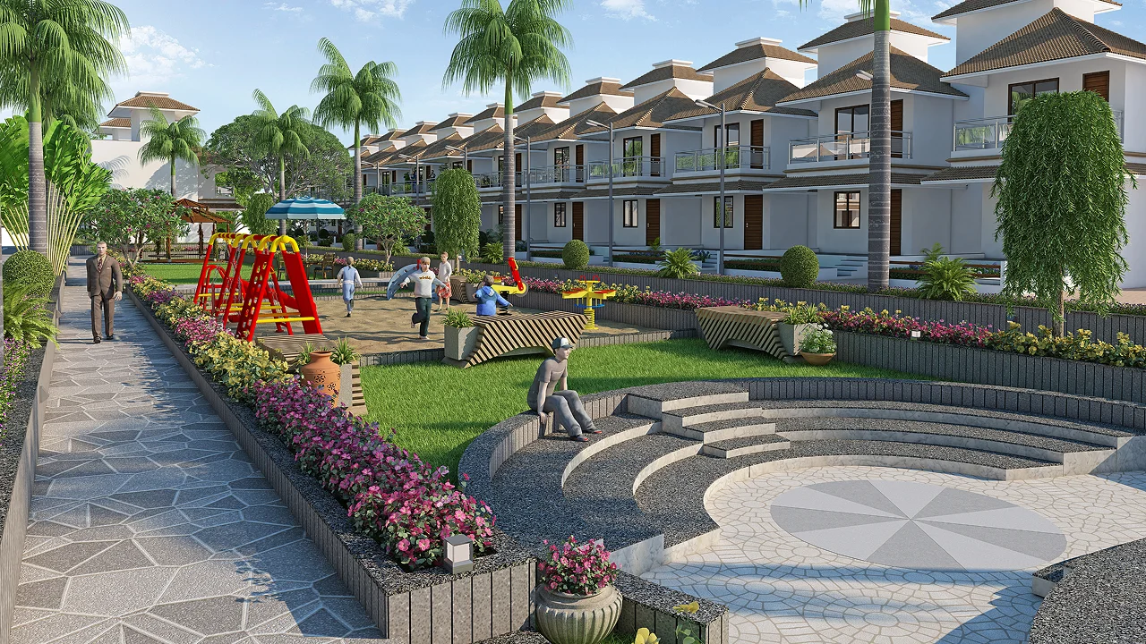 Landscape Walkway Seating