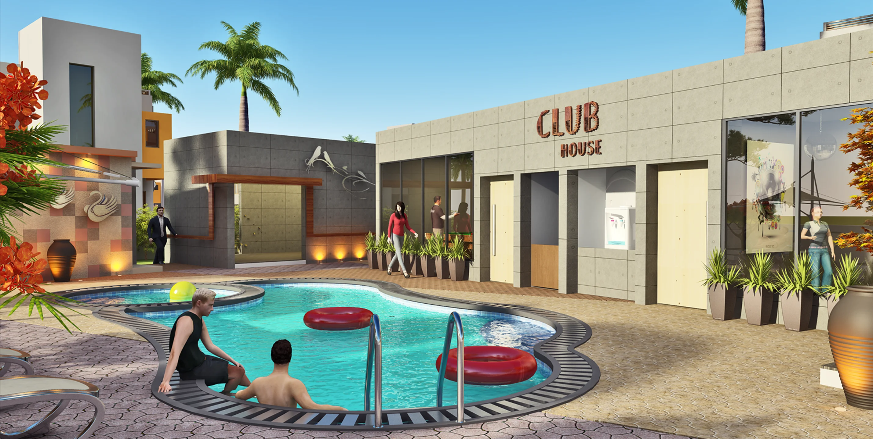 Clubhouse Poolside View